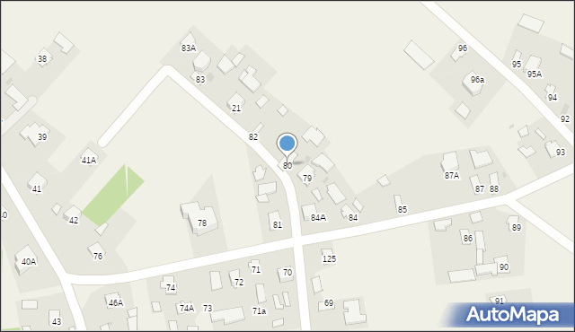 Wysocko, Wysocko, 80, mapa Wysocko