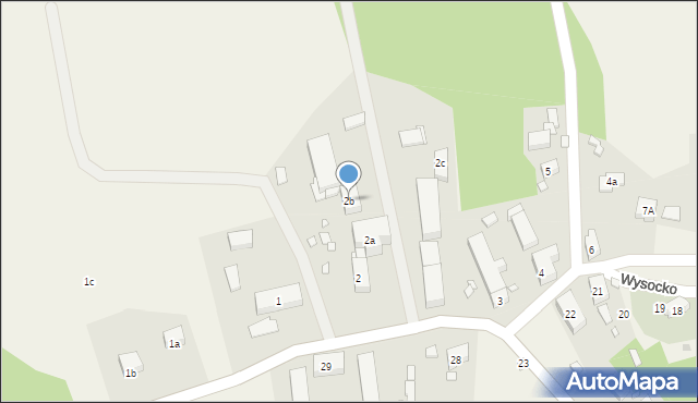 Wysocko, Wysocko, 2b, mapa Wysocko