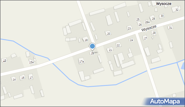 Wysocze, Wysocze, 19, mapa Wysocze