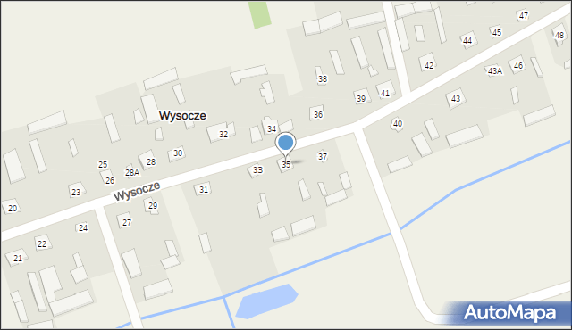 Wysocze, Wysocze, 35, mapa Wysocze