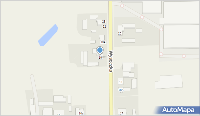 Wysoczka, Wysoczka, 19, mapa Wysoczka