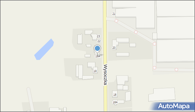 Wysoczka, Wysoczka, 19A, mapa Wysoczka