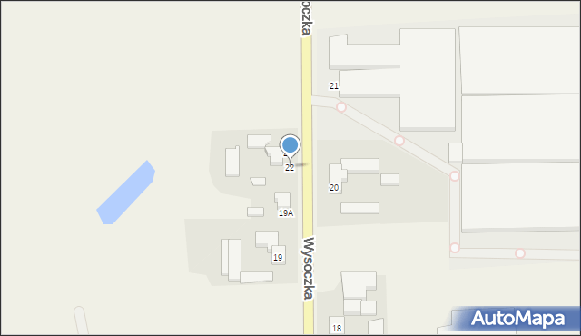 Wysoczka, Wysoczka, 22, mapa Wysoczka