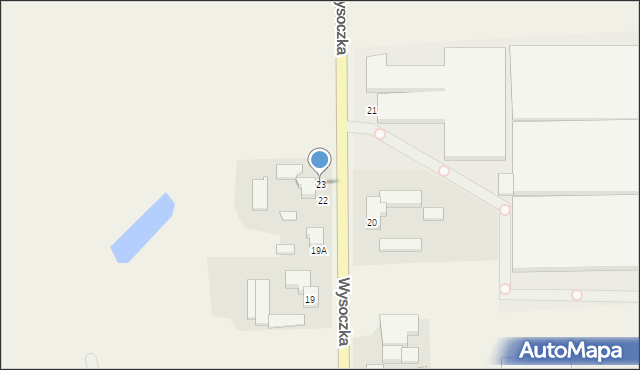 Wysoczka, Wysoczka, 23, mapa Wysoczka
