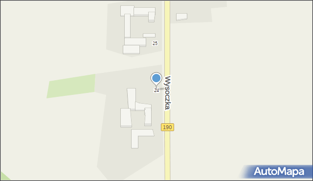 Wysoczka, Wysoczka, 24, mapa Wysoczka