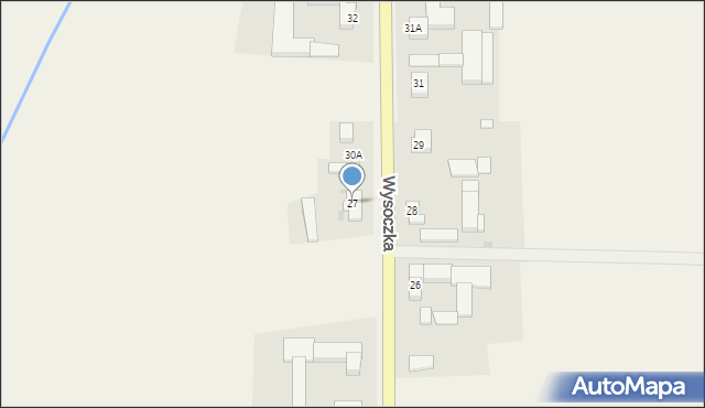 Wysoczka, Wysoczka, 27, mapa Wysoczka