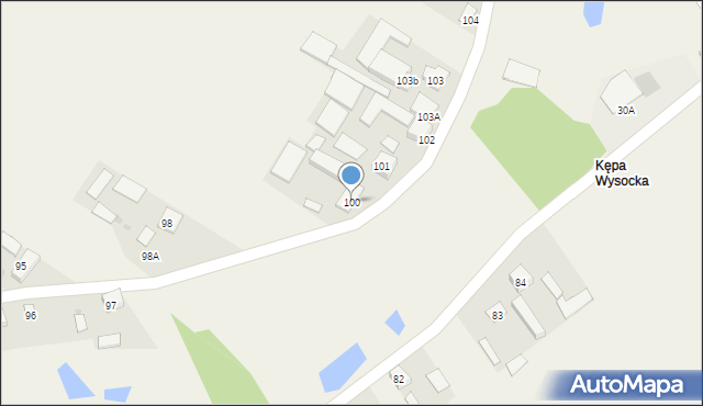 Wysoczyn, Wysoczyn, 100, mapa Wysoczyn