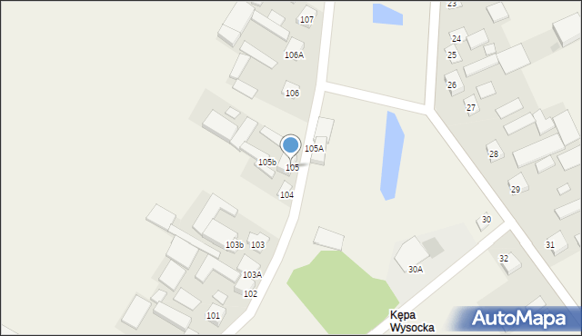 Wysoczyn, Wysoczyn, 105, mapa Wysoczyn