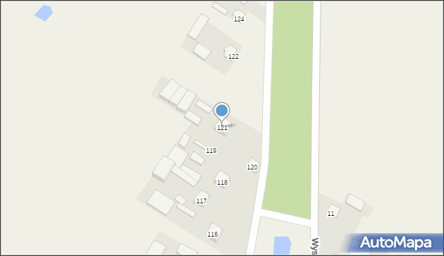 Wysoczyn, Wysoczyn, 121, mapa Wysoczyn