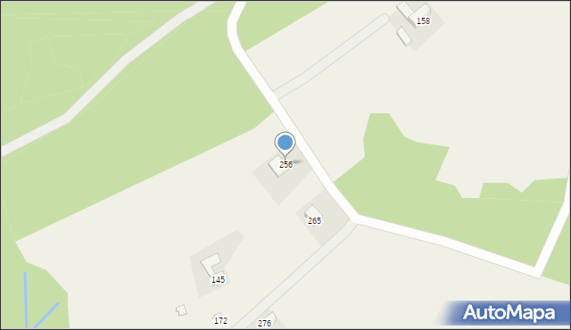 Wysoka, Wysoka, 256, mapa Wysoka