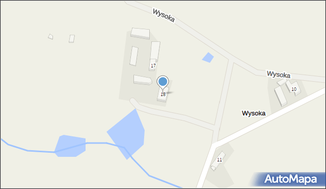 Wysoka, Wysoka, 18, mapa Wysoka