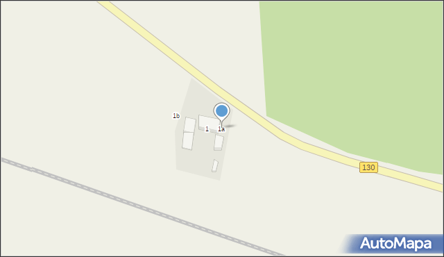 Wysoka, Wysoka, 1a, mapa Wysoka