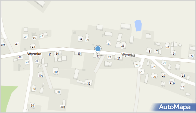 Wysoka, Wysoka, 31, mapa Wysoka