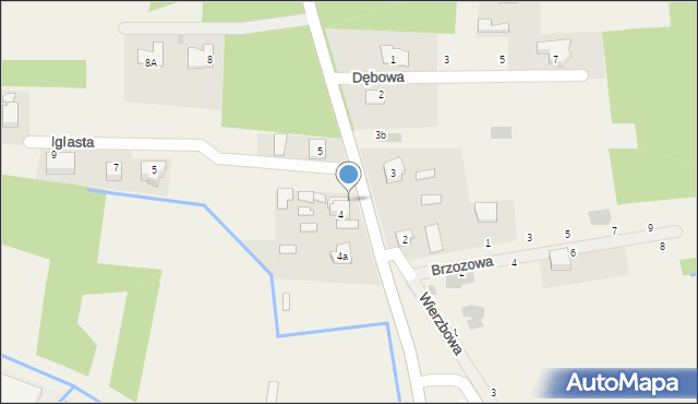 Wysoka Głogowska, Wysoka Głogowska, 4aa, mapa Wysoka Głogowska