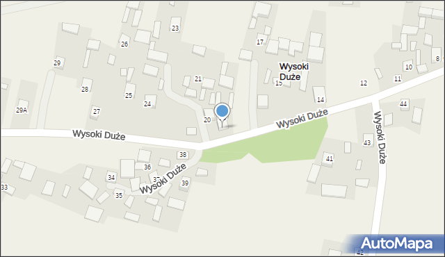 Wysoki Duże, Wysoki Duże, 19, mapa Wysoki Duże