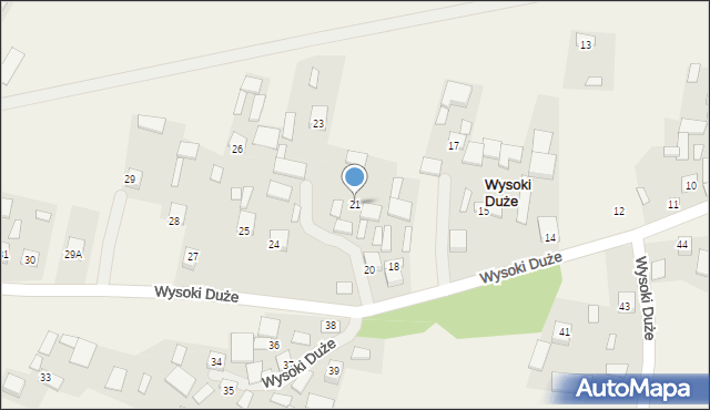 Wysoki Duże, Wysoki Duże, 21, mapa Wysoki Duże