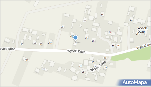 Wysoki Duże, Wysoki Duże, 27, mapa Wysoki Duże