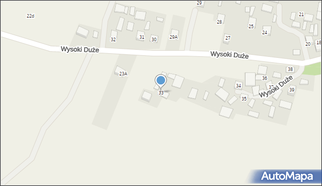 Wysoki Duże, Wysoki Duże, 33, mapa Wysoki Duże