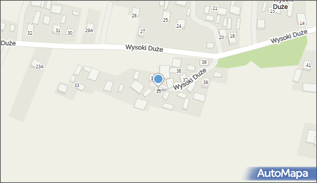 Wysoki Duże, Wysoki Duże, 35, mapa Wysoki Duże