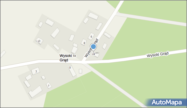 Wysoki Grąd, Wysoki Grąd, 14, mapa Wysoki Grąd
