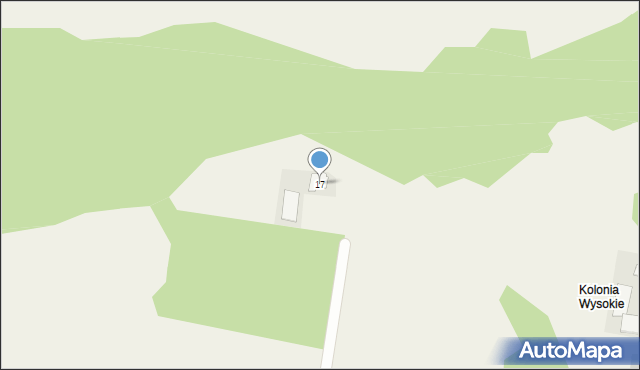 Wysokie, Wysokie, 17, mapa Wysokie