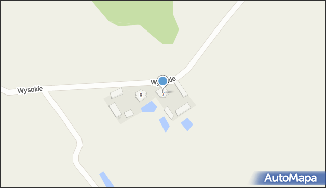 Wysokie, Wysokie, 7, mapa Wysokie
