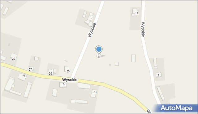 Wysokie, Wysokie, 31, mapa Wysokie