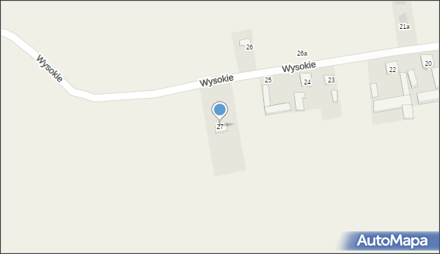 Wysokie, Wysokie, 27, mapa Wysokie