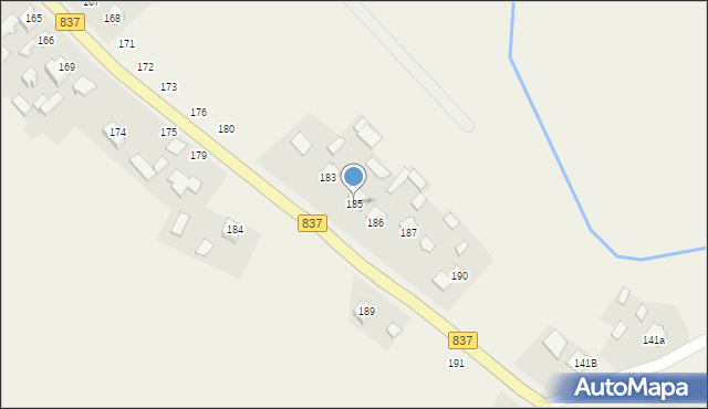 Wysokie, Wysokie, 185, mapa Wysokie