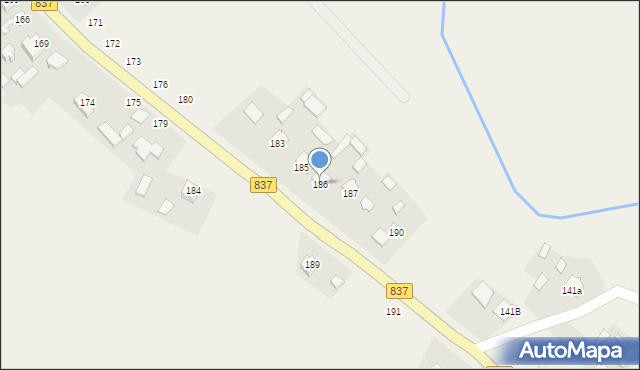 Wysokie, Wysokie, 186, mapa Wysokie