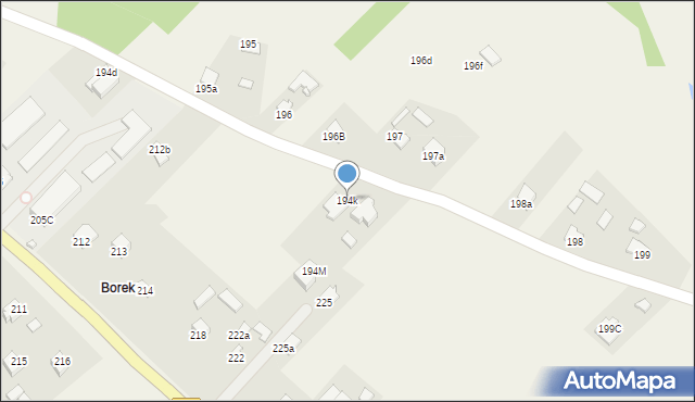 Wysokie, Wysokie, 194k, mapa Wysokie