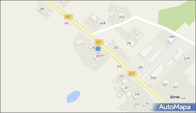 Wysokie, Wysokie, 201, mapa Wysokie