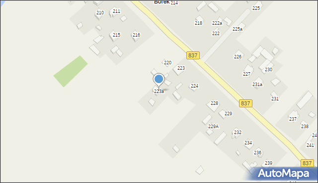 Wysokie, Wysokie, 223a, mapa Wysokie