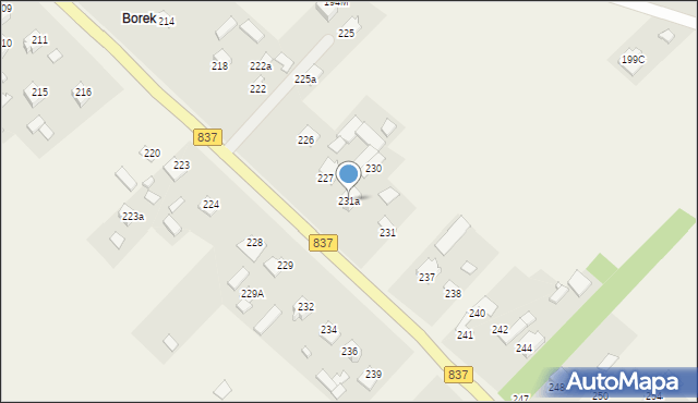 Wysokie, Wysokie, 231a, mapa Wysokie