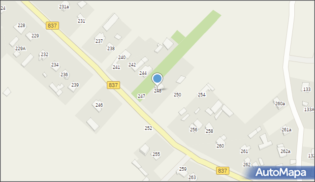Wysokie, Wysokie, 248, mapa Wysokie