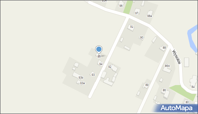 Wysokie, Wysokie, 95, mapa Wysokie