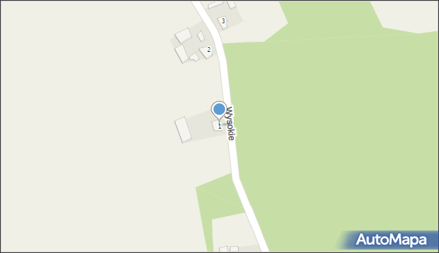 Wysokie, Wysokie, 1, mapa Wysokie