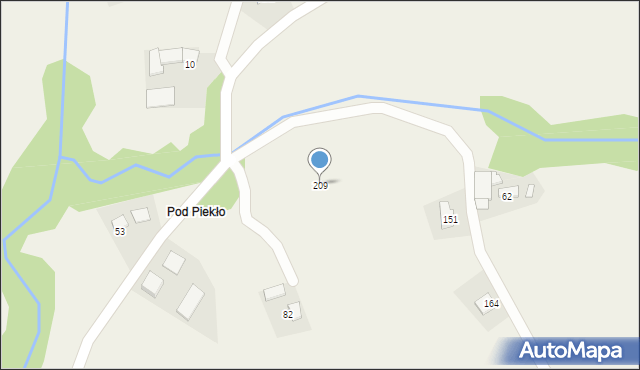 Wysokie, Wysokie, 209, mapa Wysokie