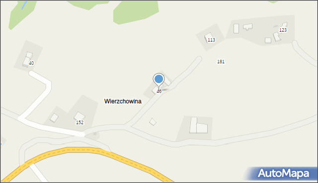 Wysokie, Wysokie, 46, mapa Wysokie