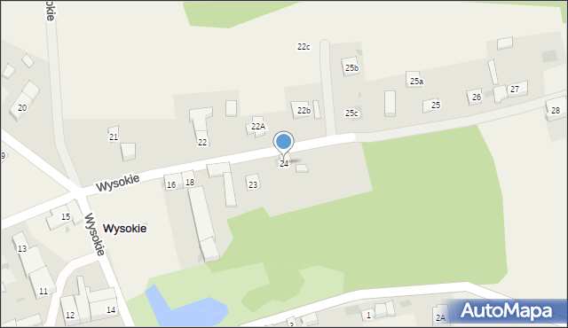 Wysokie, Wysokie, 24, mapa Wysokie