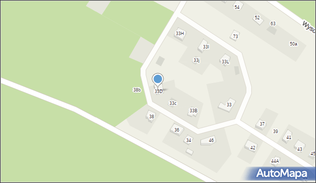 Wysokie, Wysokie, 33D, mapa Wysokie