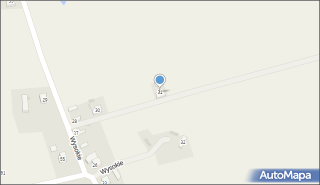 Wysokie, Wysokie, 31, mapa Wysokie