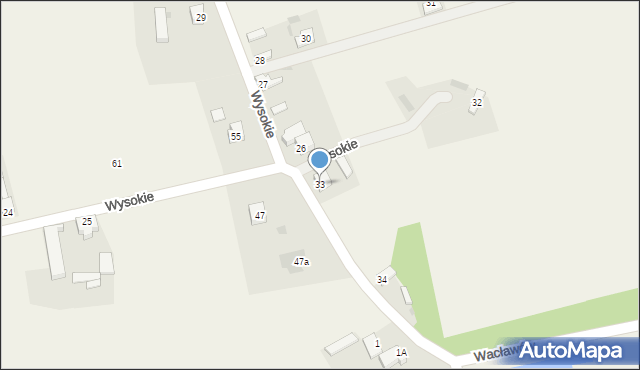 Wysokie, Wysokie, 33, mapa Wysokie