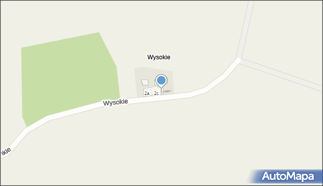 Wysokie, Wysokie, 2d, mapa Wysokie