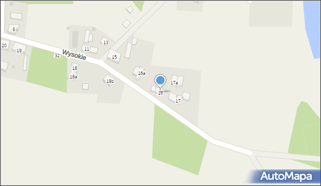 Wysokie, Wysokie, 16, mapa Wysokie