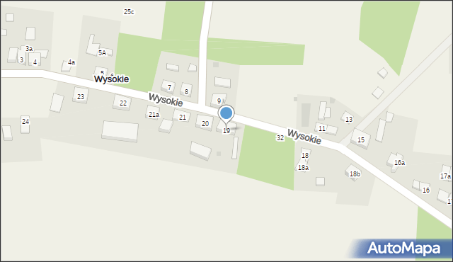 Wysokie, Wysokie, 19, mapa Wysokie