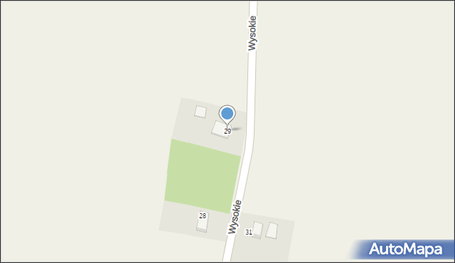 Wysokie, Wysokie, 29, mapa Wysokie