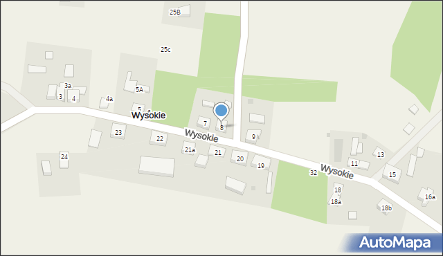 Wysokie, Wysokie, 8, mapa Wysokie
