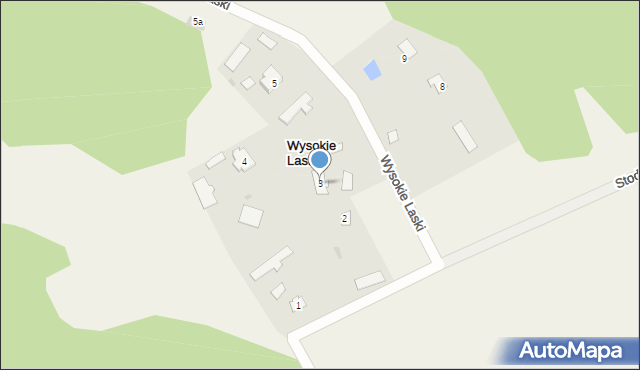 Wysokie Laski, Wysokie Laski, 3, mapa Wysokie Laski