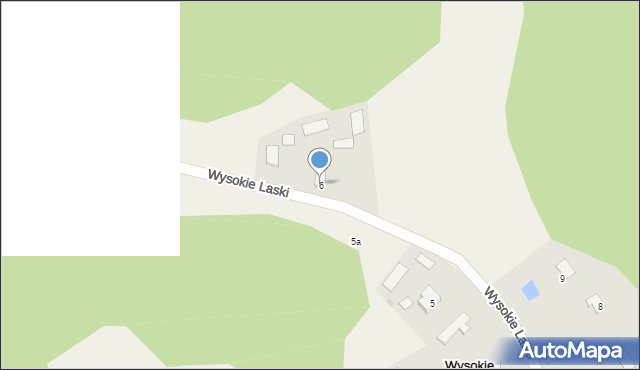Wysokie Laski, Wysokie Laski, 6, mapa Wysokie Laski
